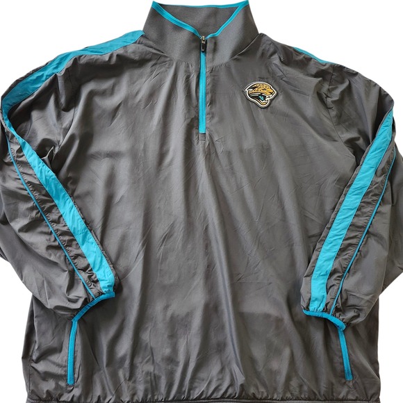 Nike NFL Jacksonville Jaguars On Field Pullover windbreaker 1/4 zip Jacket XXL - Picture 1 of 5